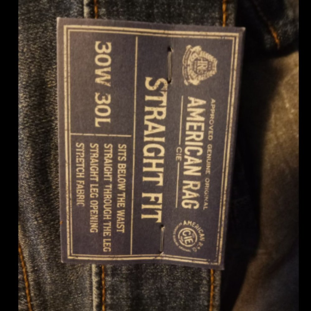 men's straight fit American rag jeans - Picture 2 of 3